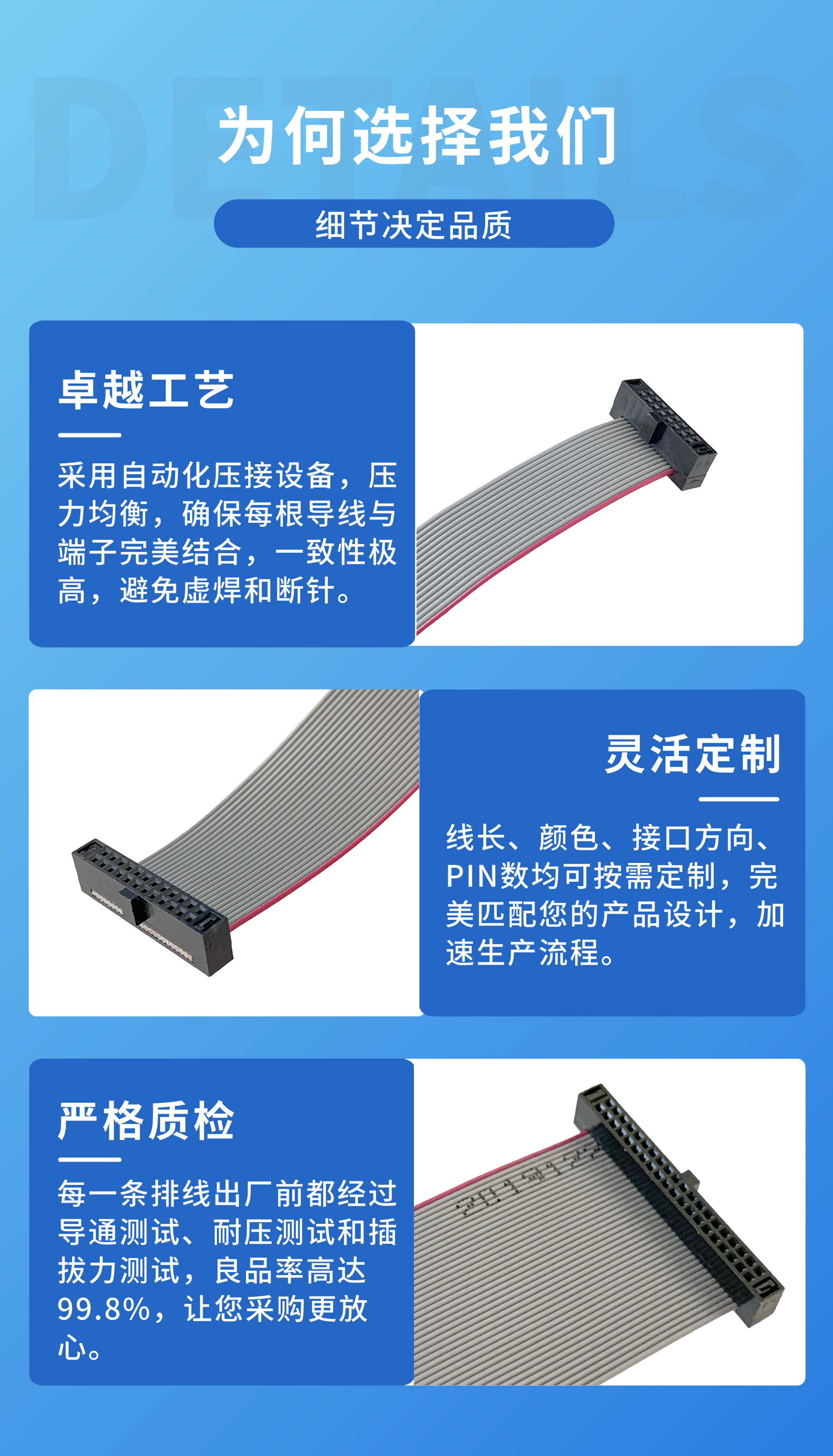 深圳-1.27间距IDC排线4