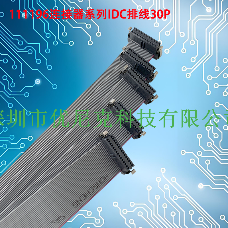 UNK-1.27X2.54-111196系列不锈钢蝴蝶扣排线